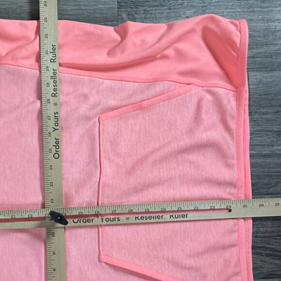 Under Armour ColdGear Loose Pullover Hoodie GG / XL Coral Pink Cold Weather Top - Picture 5 of 5